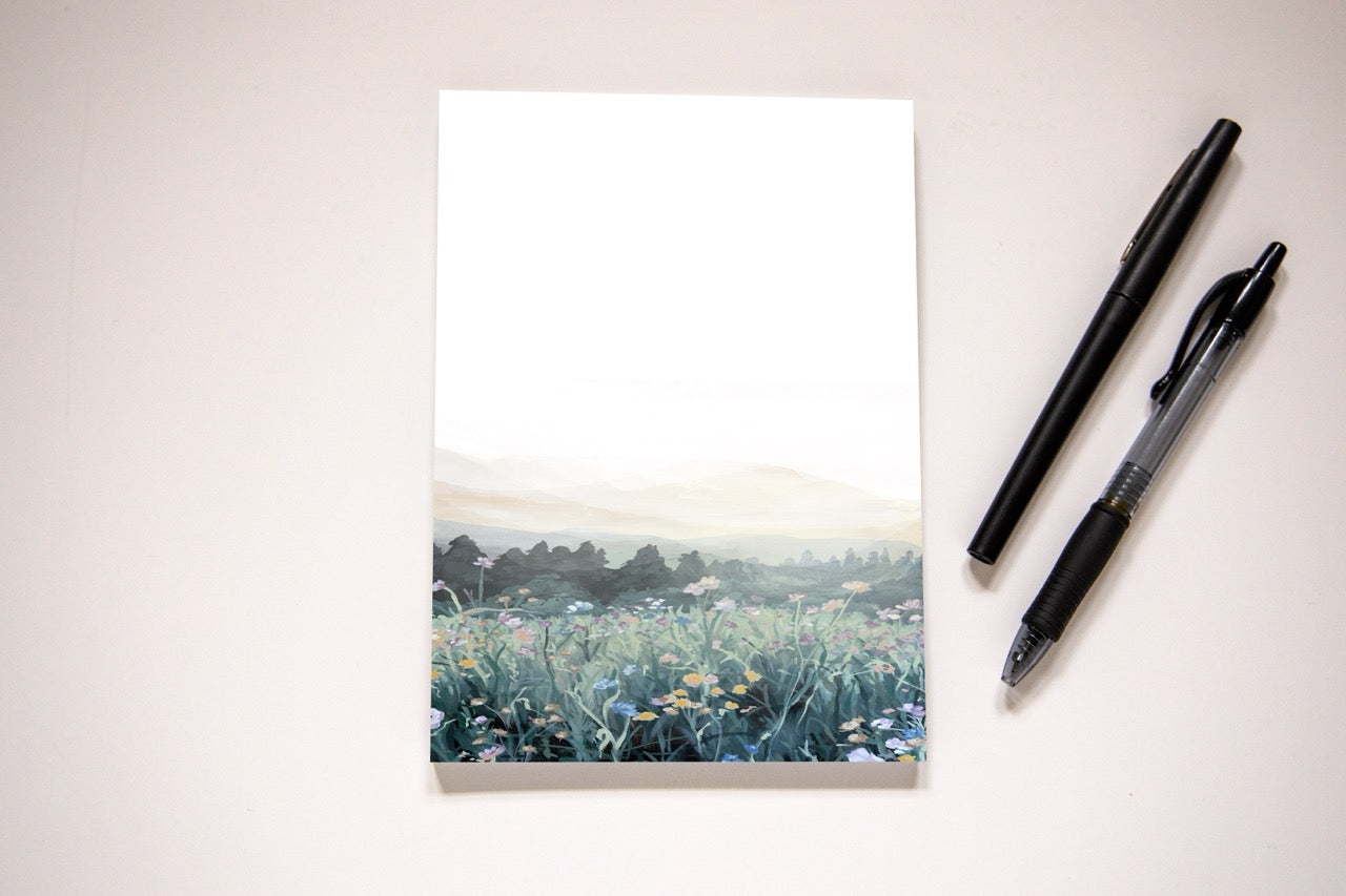 "A Rest in the Field" Notepad
