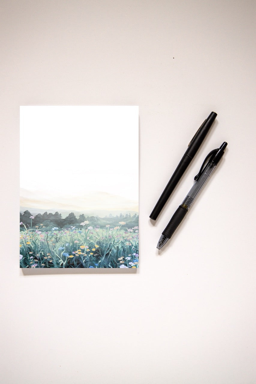 "A Rest in the Field" Notepad