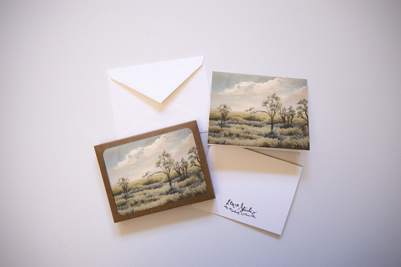 "Cherished Olive" A2 Box Card Set