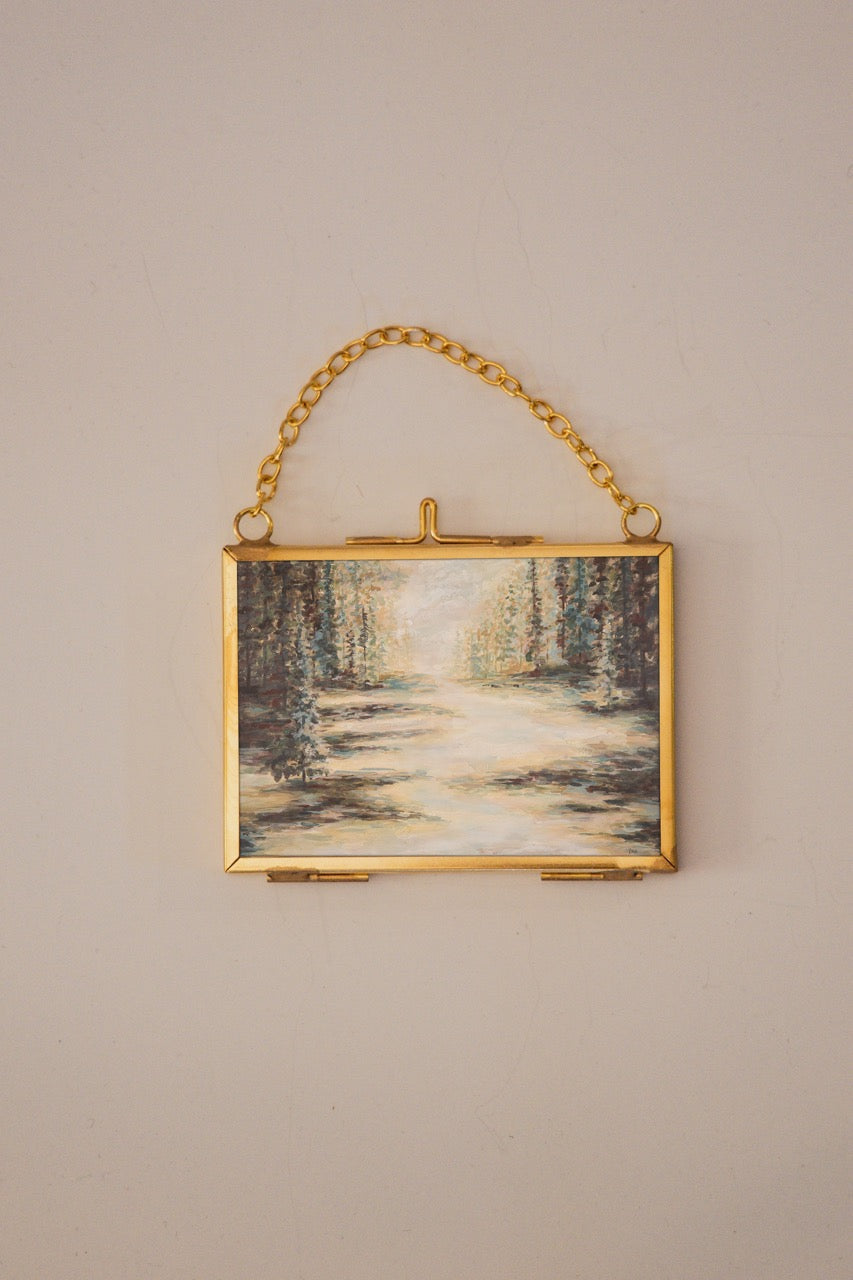 "Continuing" Gold Frame Ornament