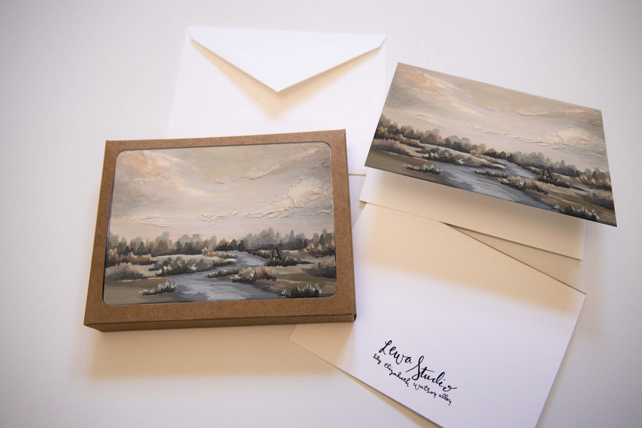"Earthen Reverence" A2 Box Card Set