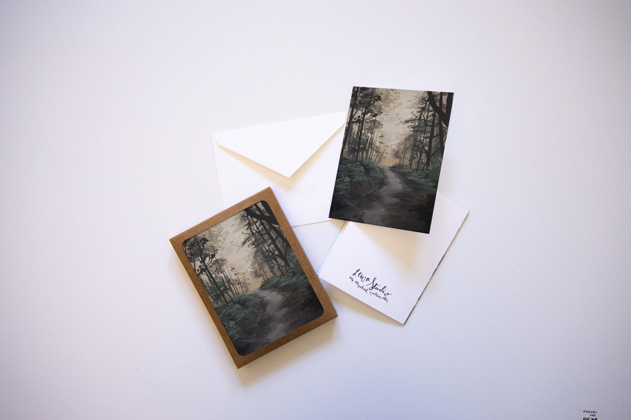 "Iron Lilac Dawn" A2 Box Card Set