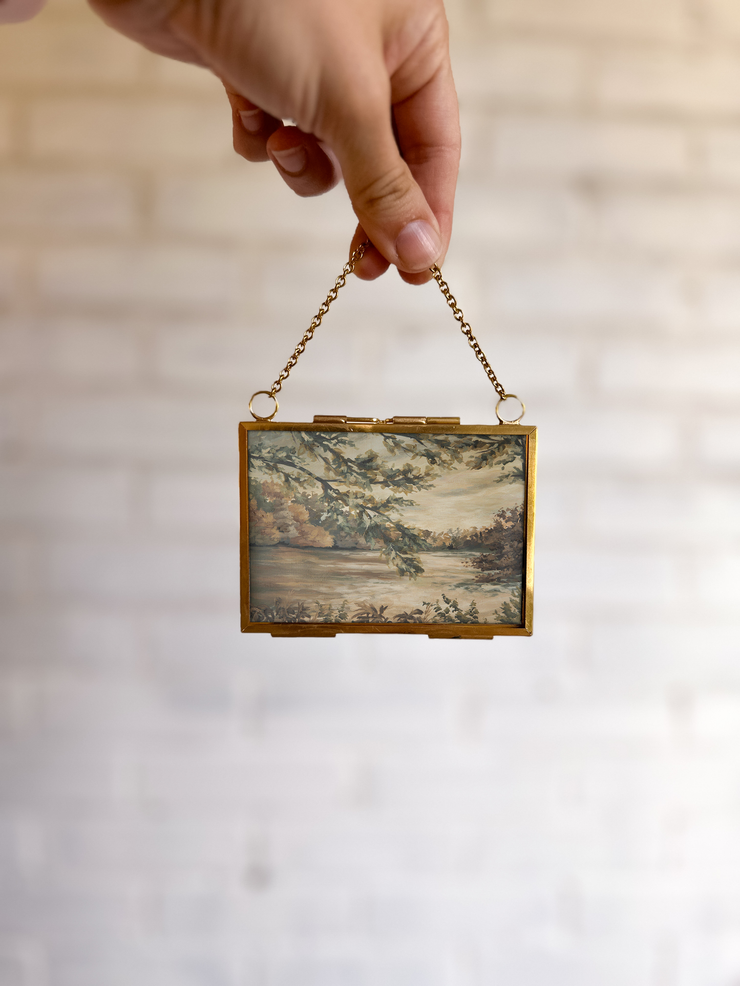 "In the Morning" Gold Frame Ornament
