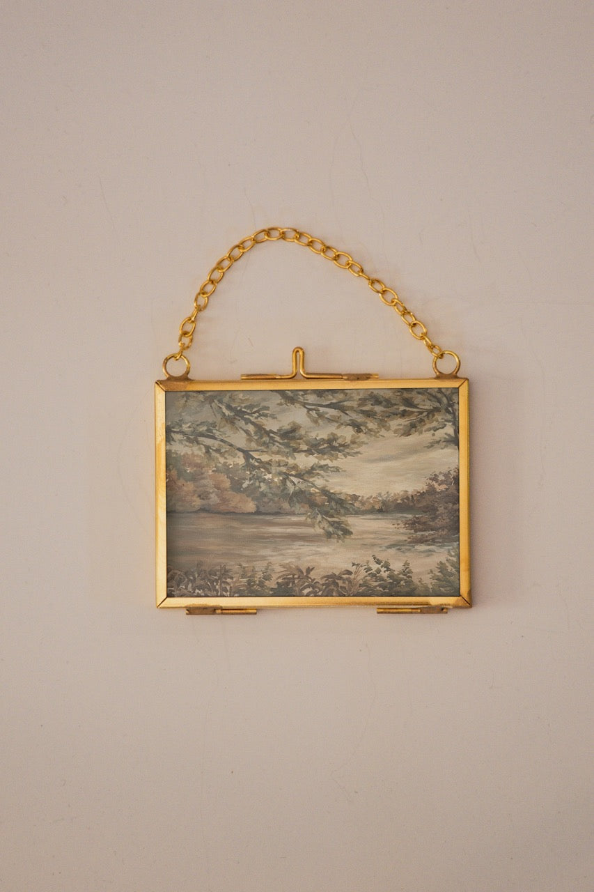 "In the Morning" Gold Frame Ornament