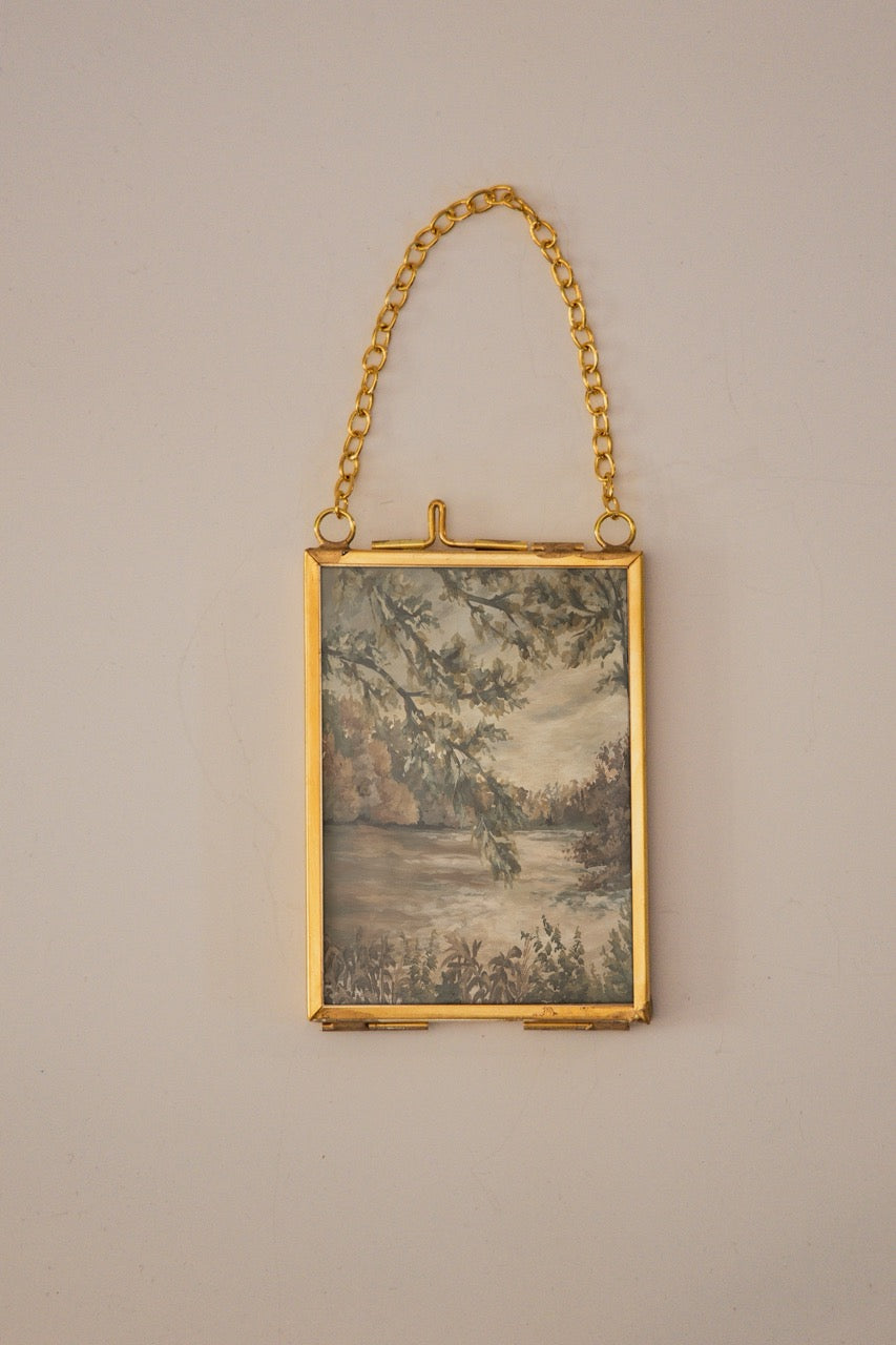 "In the Morning" Gold Frame Ornament