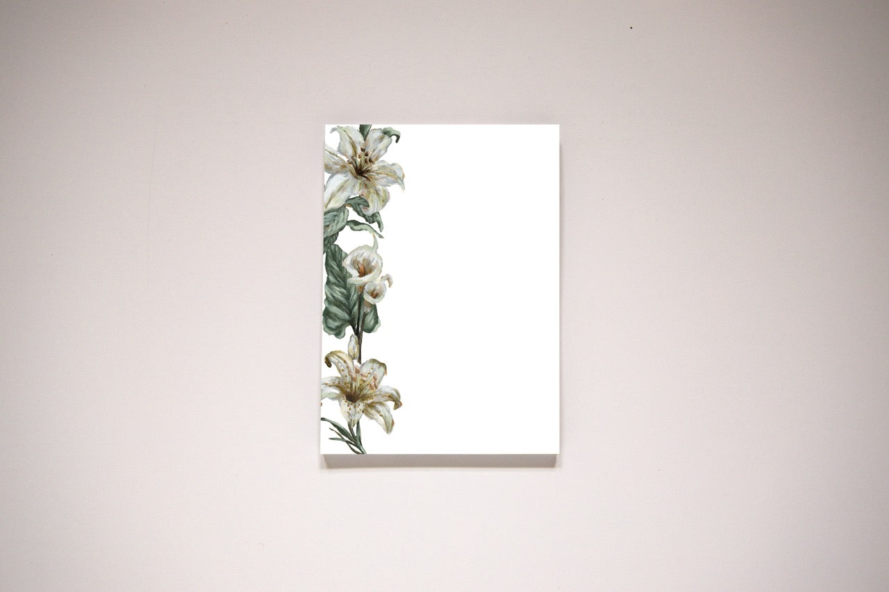 "Three Lilies" Notepad