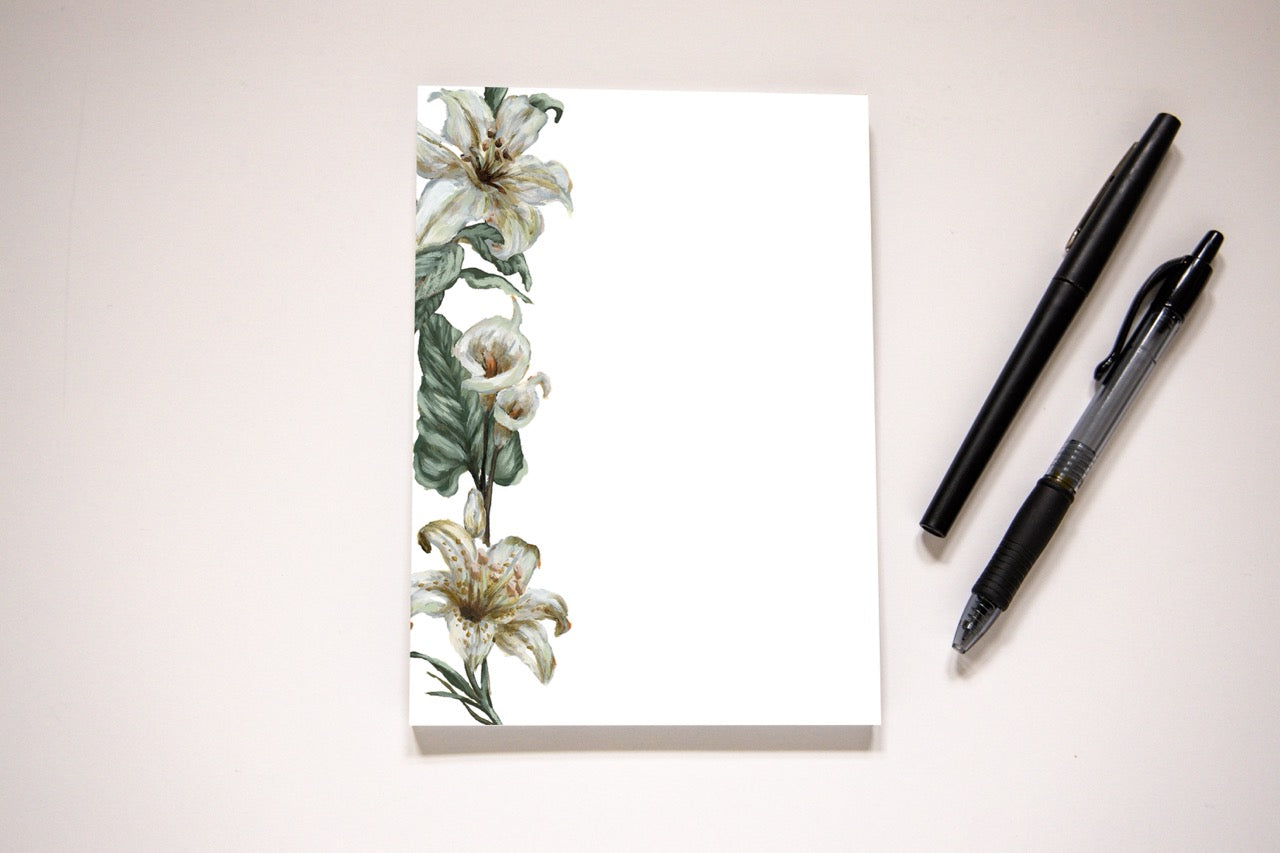 "Three Lilies" Notepad