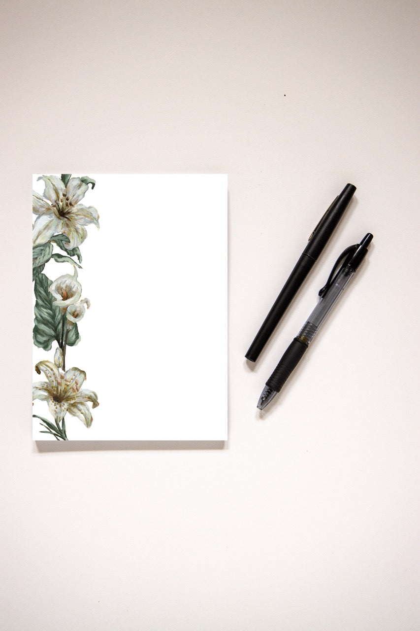 "Three Lilies" Notepad