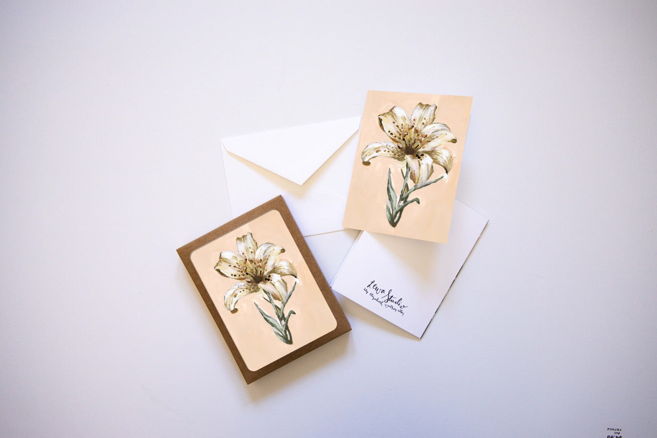"Lily Flower 4" A2 Box Card Set