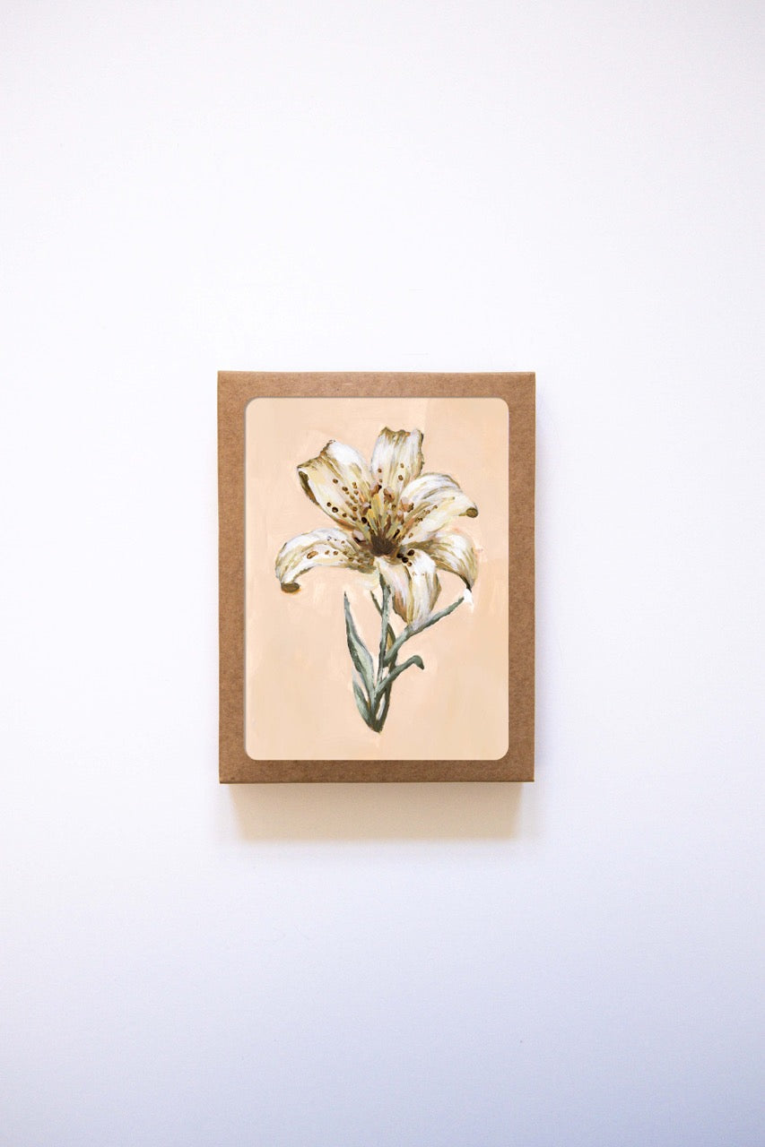 "Lily Flower 4" A2 Box Card Set