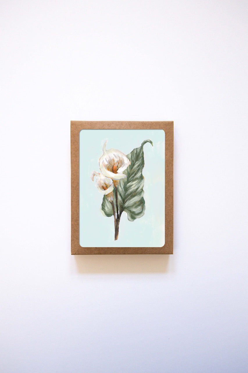 "Lily Flower 5" A2 Box Card Set