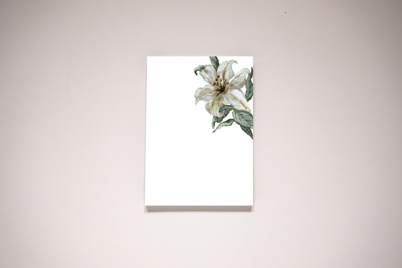 "Single Lily" Notepad
