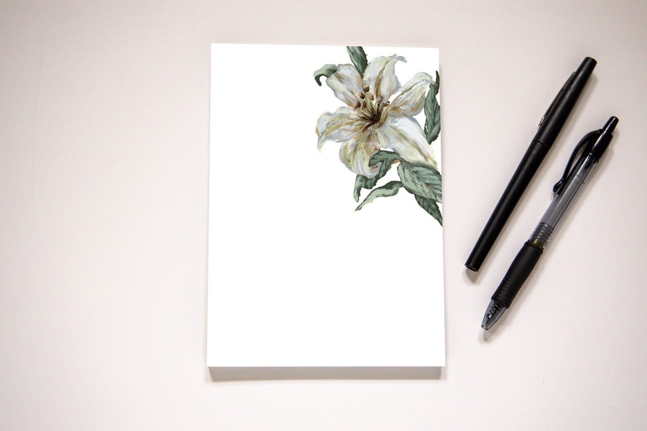 "Single Lily" Notepad
