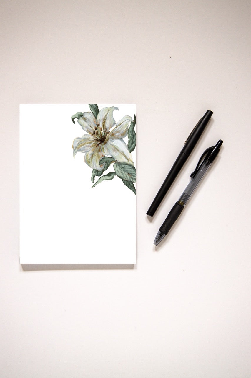 "Single Lily" Notepad