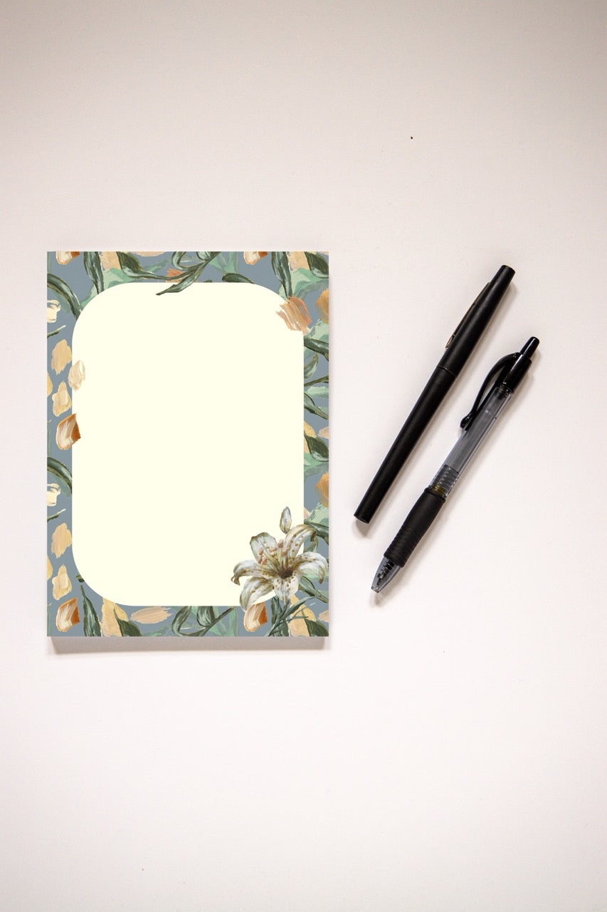 "Lily Petals" Notepad