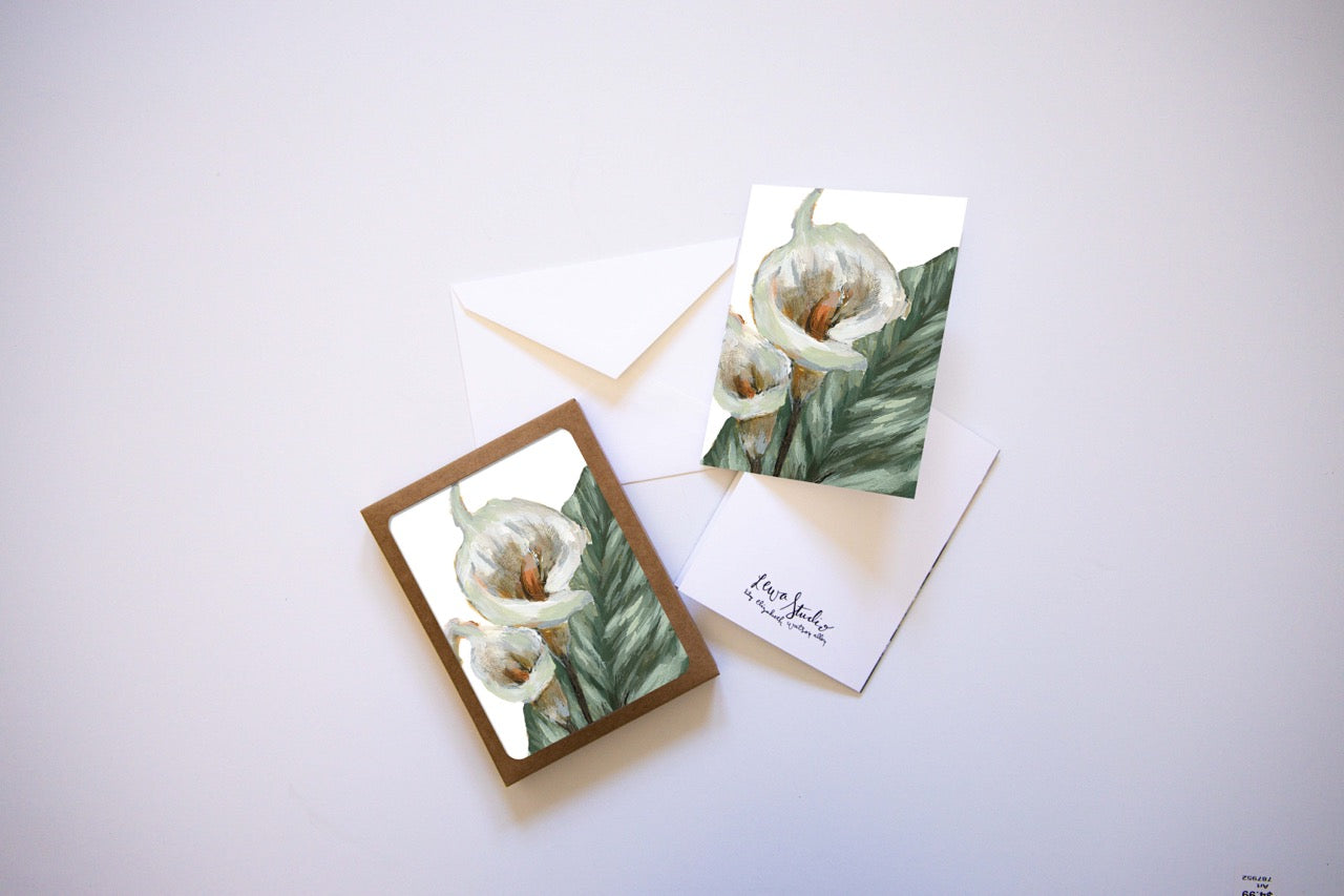 "Lily Flower 5 Bold" A2 Box Card Set