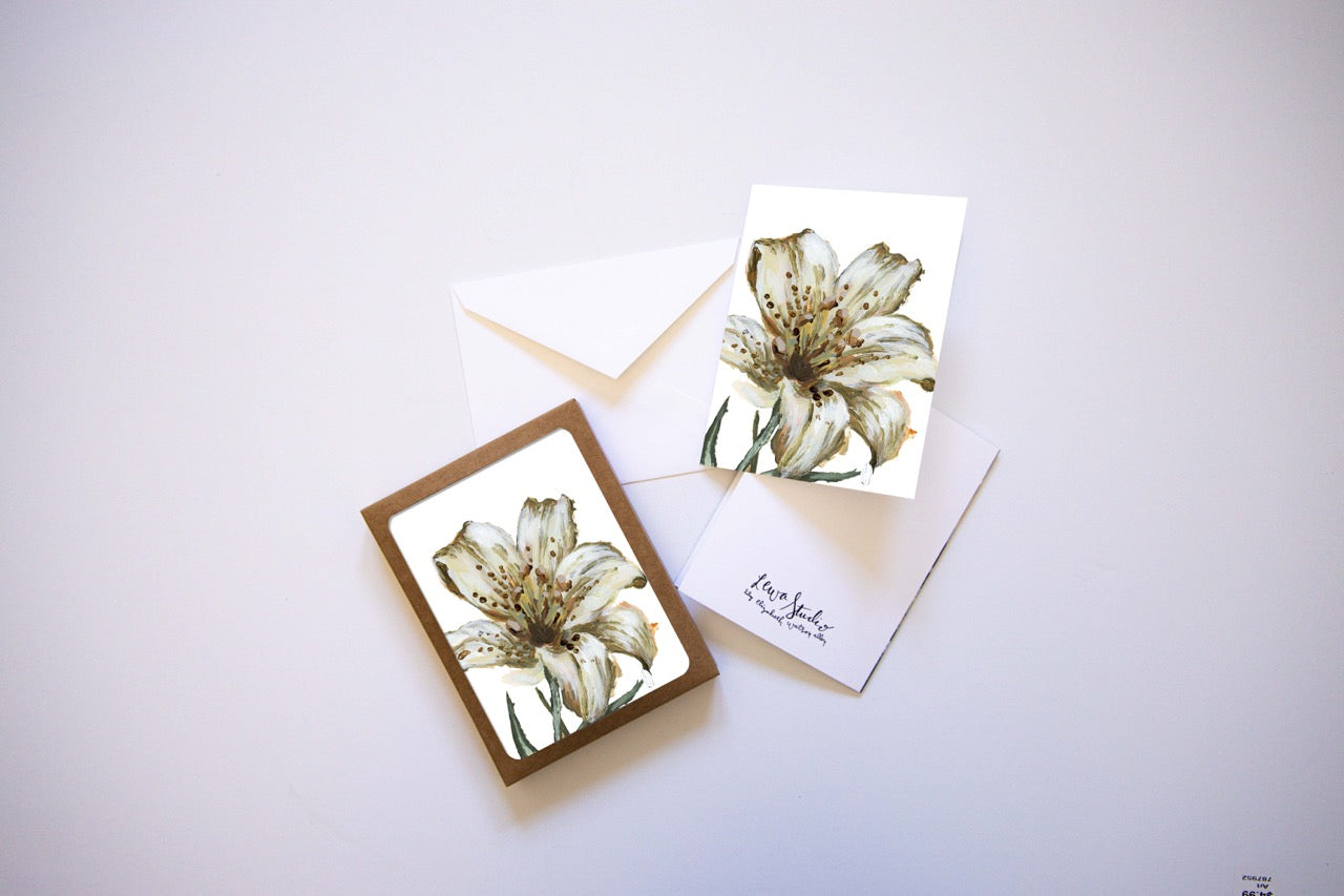 "Lily Flower 4 Bold" A2 Box Card Set