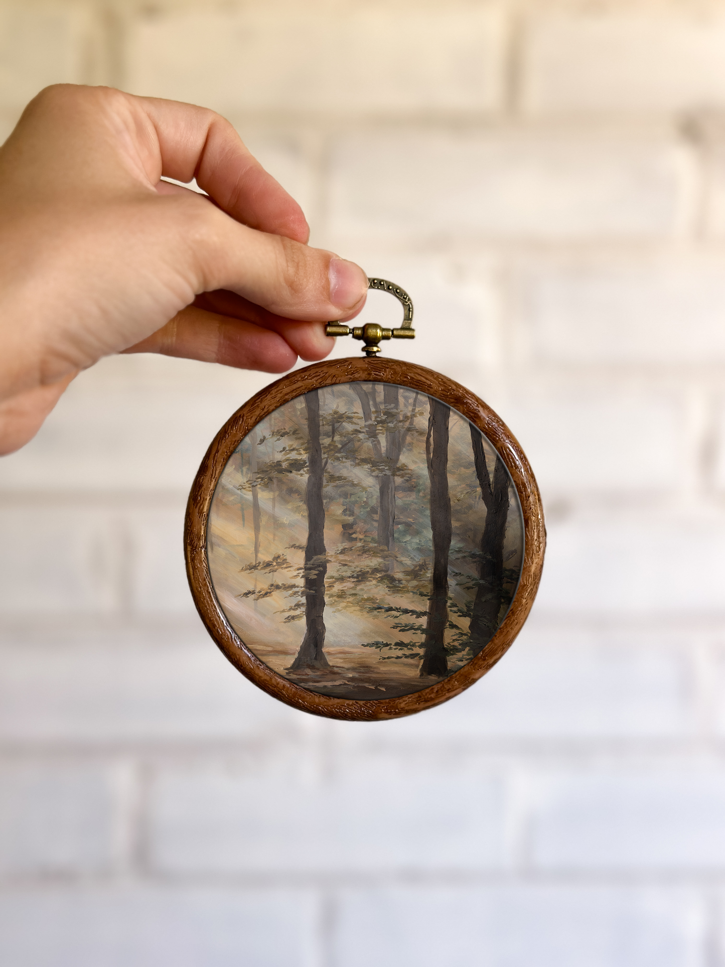"Let it In" Circle Ornament