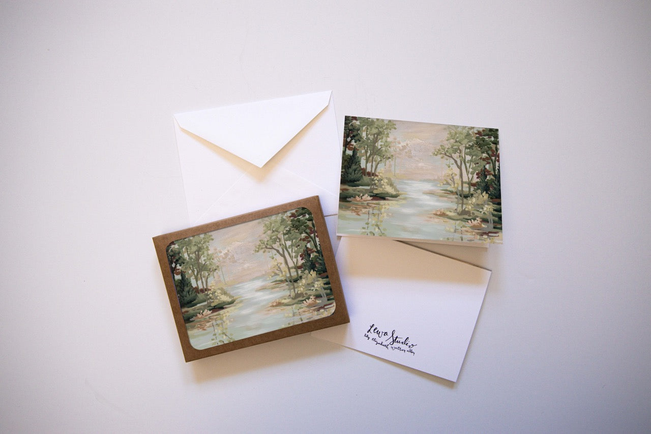 "Morning Reflections" A2 Box Card Set