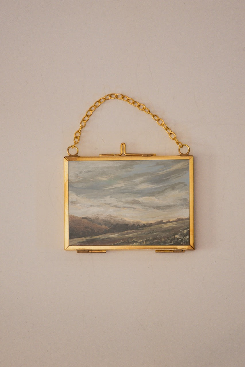"My Mountains" Gold Frame Ornament