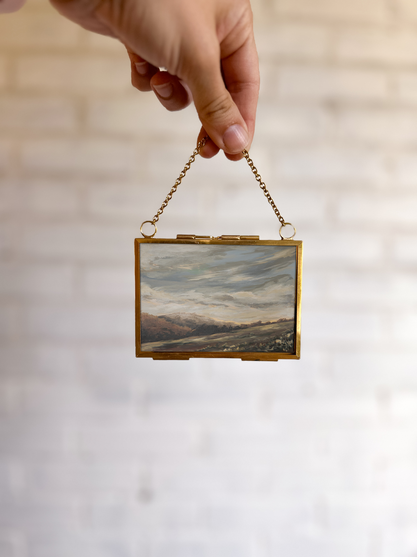 "My Mountains" Gold Frame Ornament