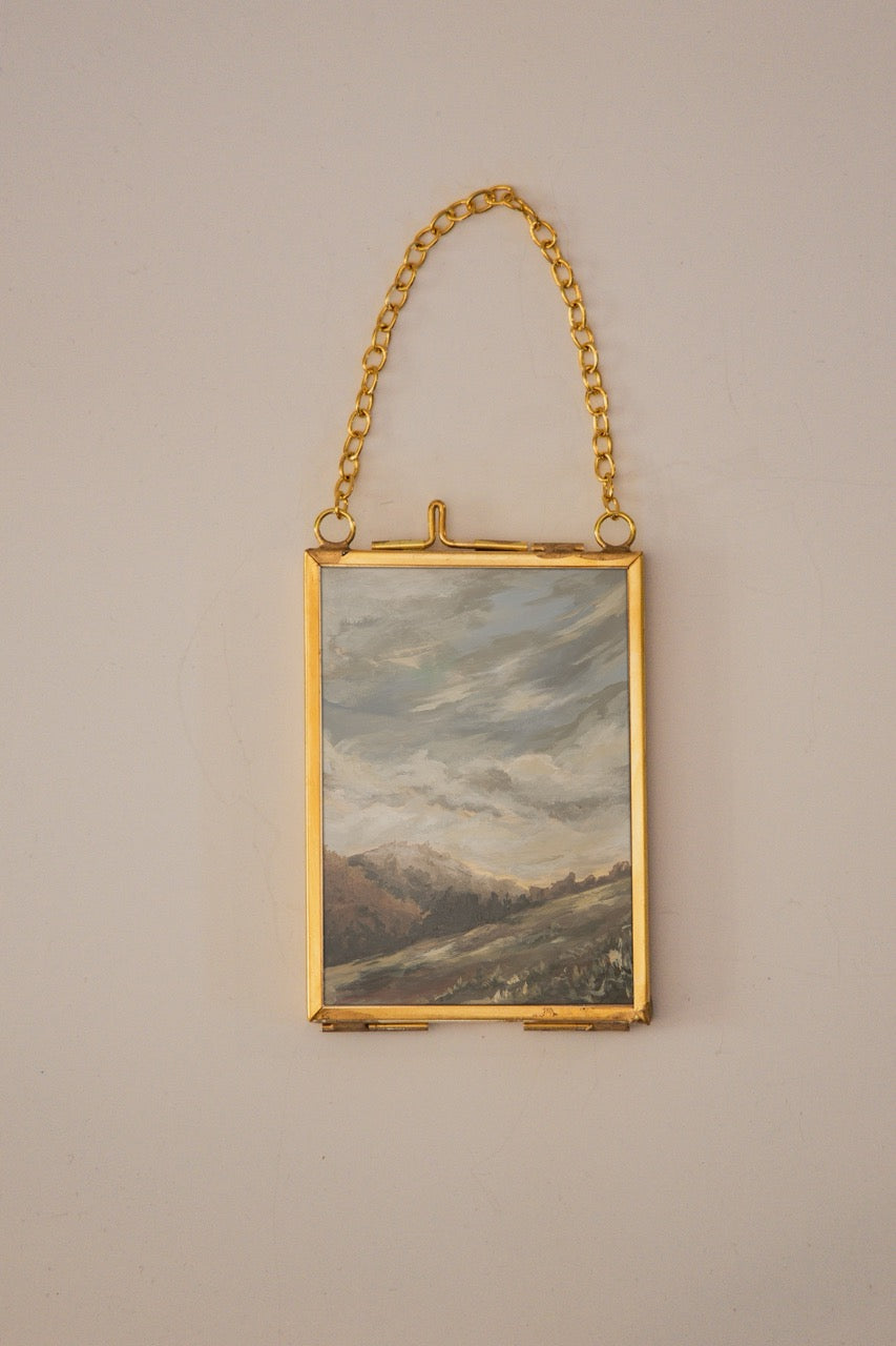"My Mountains" Gold Frame Ornament