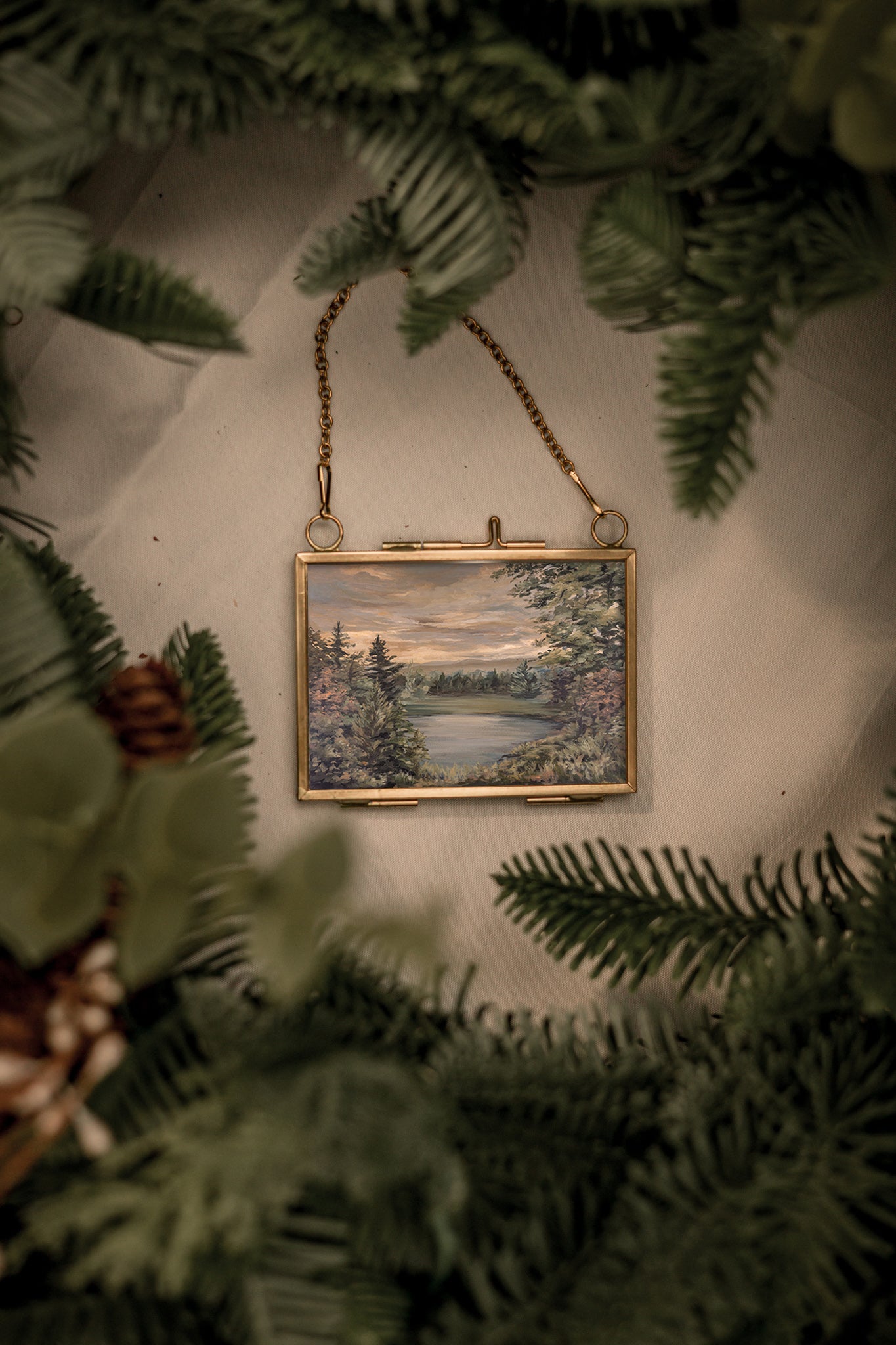 "New" Gold Frame Ornament