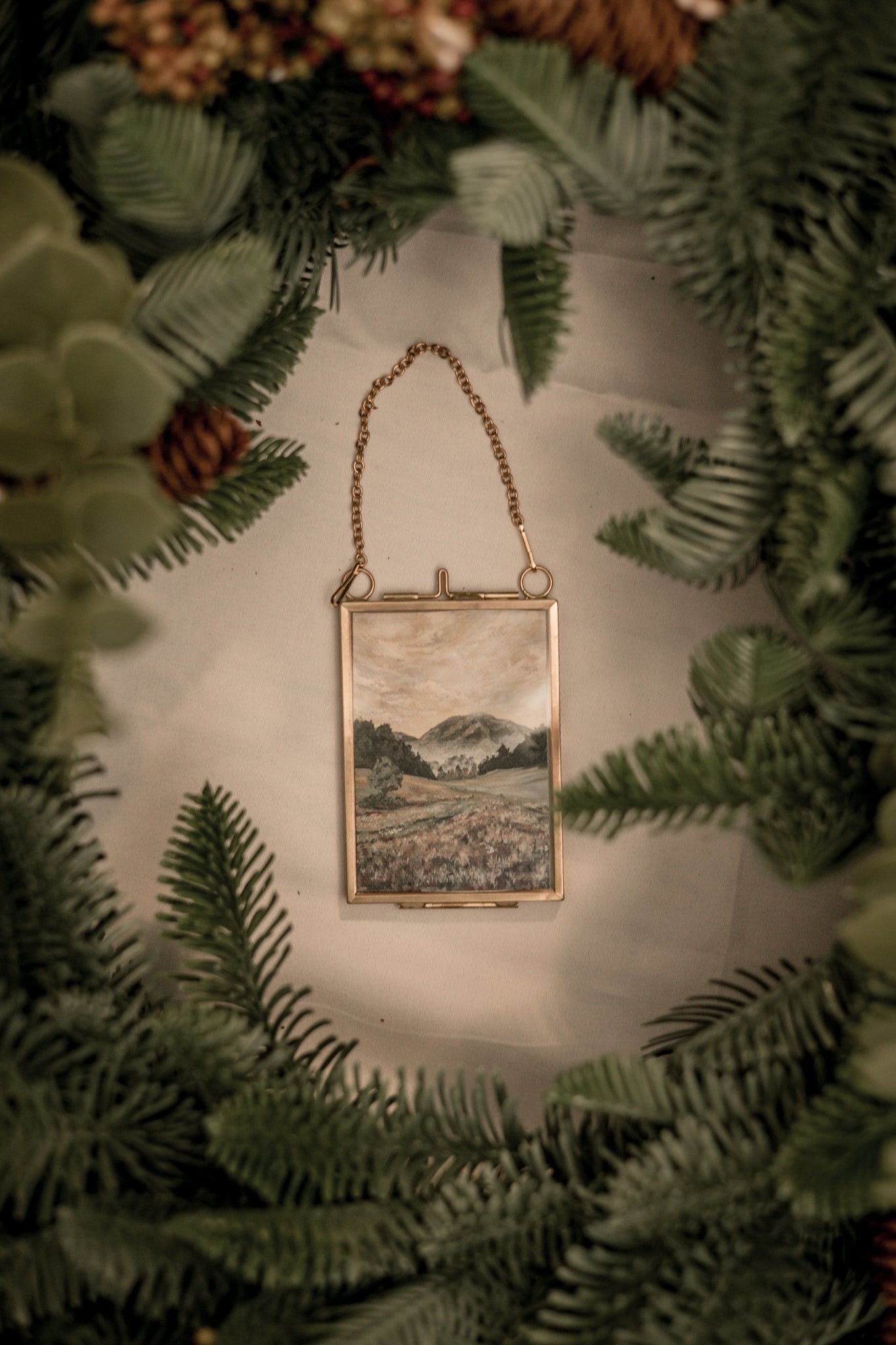 "Dawn" Gold Frame Ornament