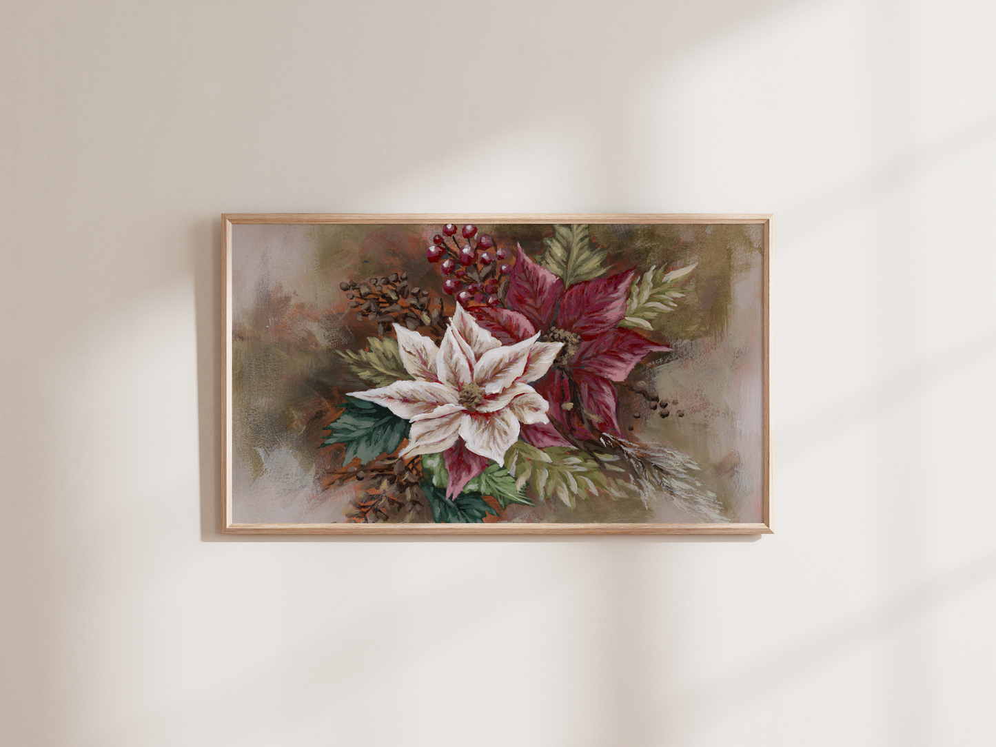 "Poinsettia no. 2" Frame TV