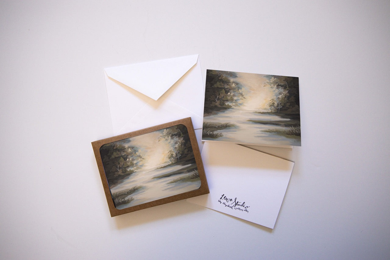 "Reeds of Dew" A2 Box Card Set