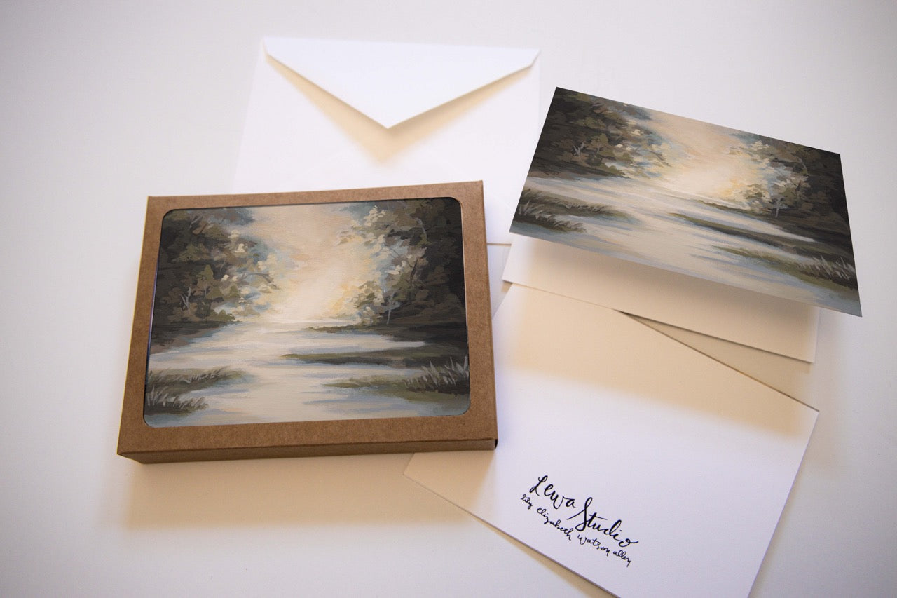 "Reeds of Dew" A2 Box Card Set