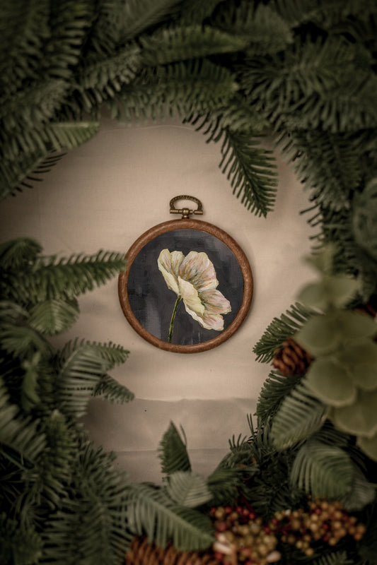 "Wild Flower 6" Circle Ornament