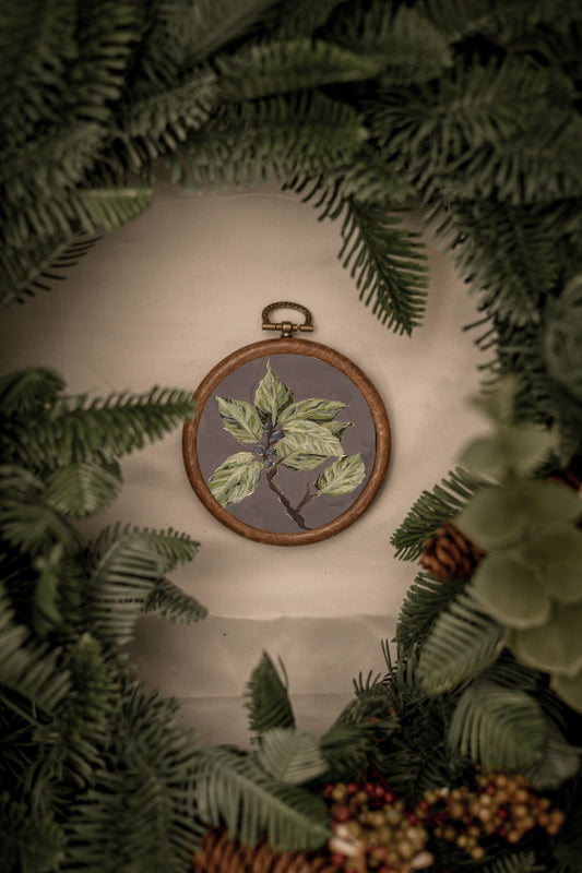 "Wild Flower 7" Circle Ornament