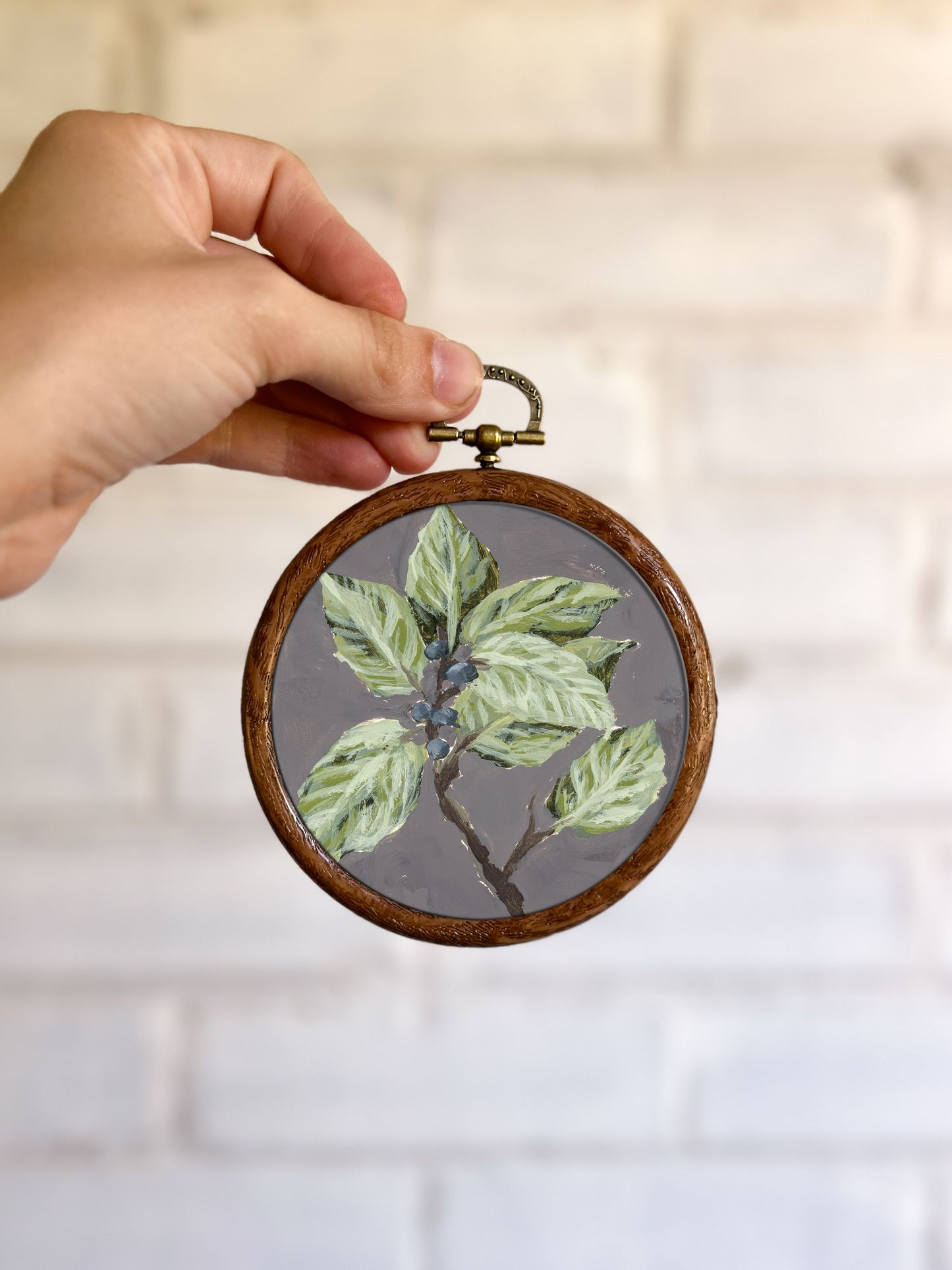 "Wild Flower 7" Circle Ornament
