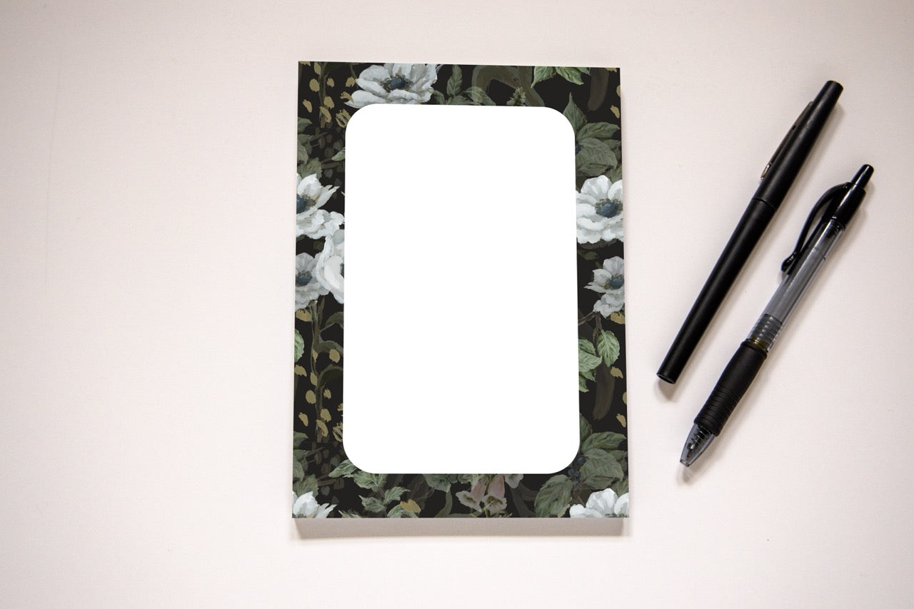 "White Florals" Notepad