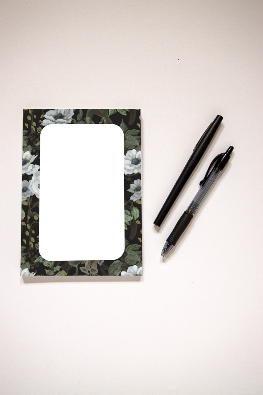 "White Florals" Notepad