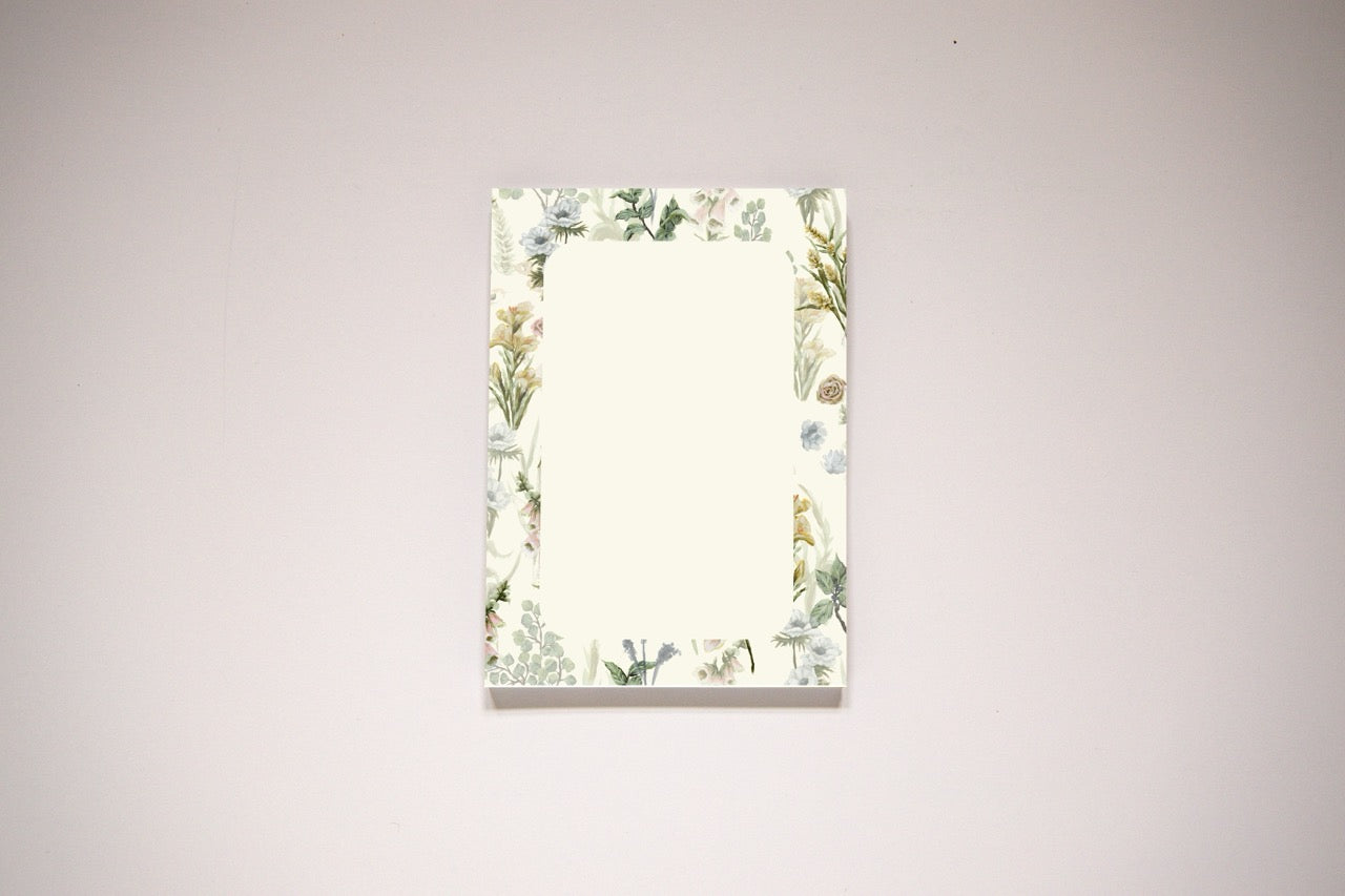 "Soft Wildflowers" Notepad