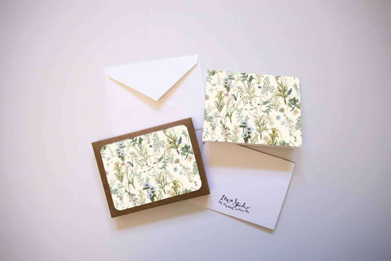 "Soft Wildflowers" A2 Box Card Set