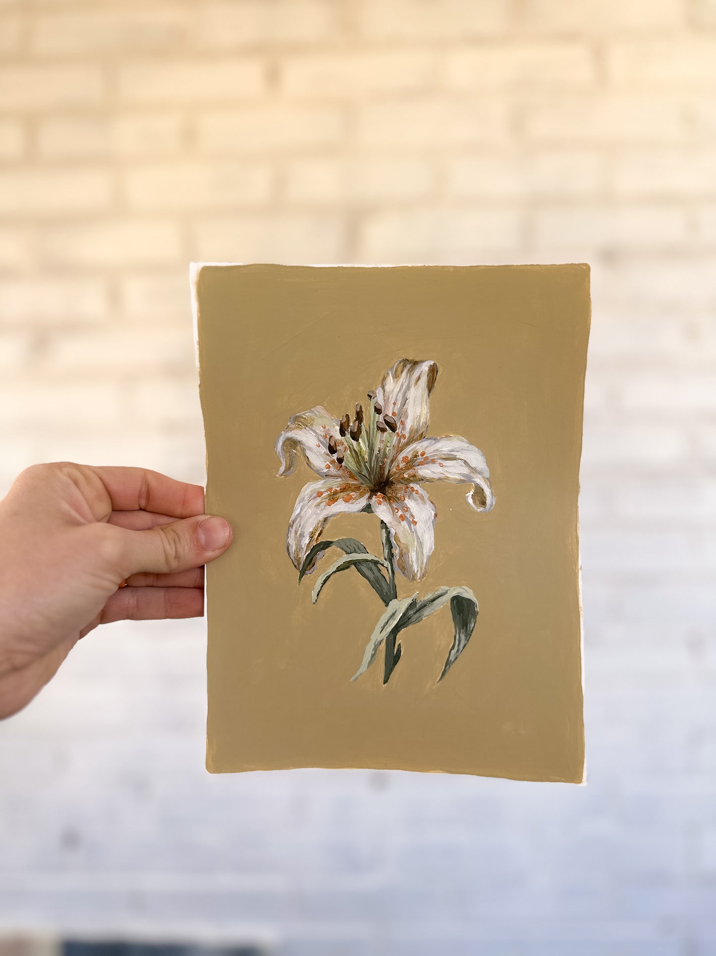 "Lily Flower no. 8" Original (unframed)