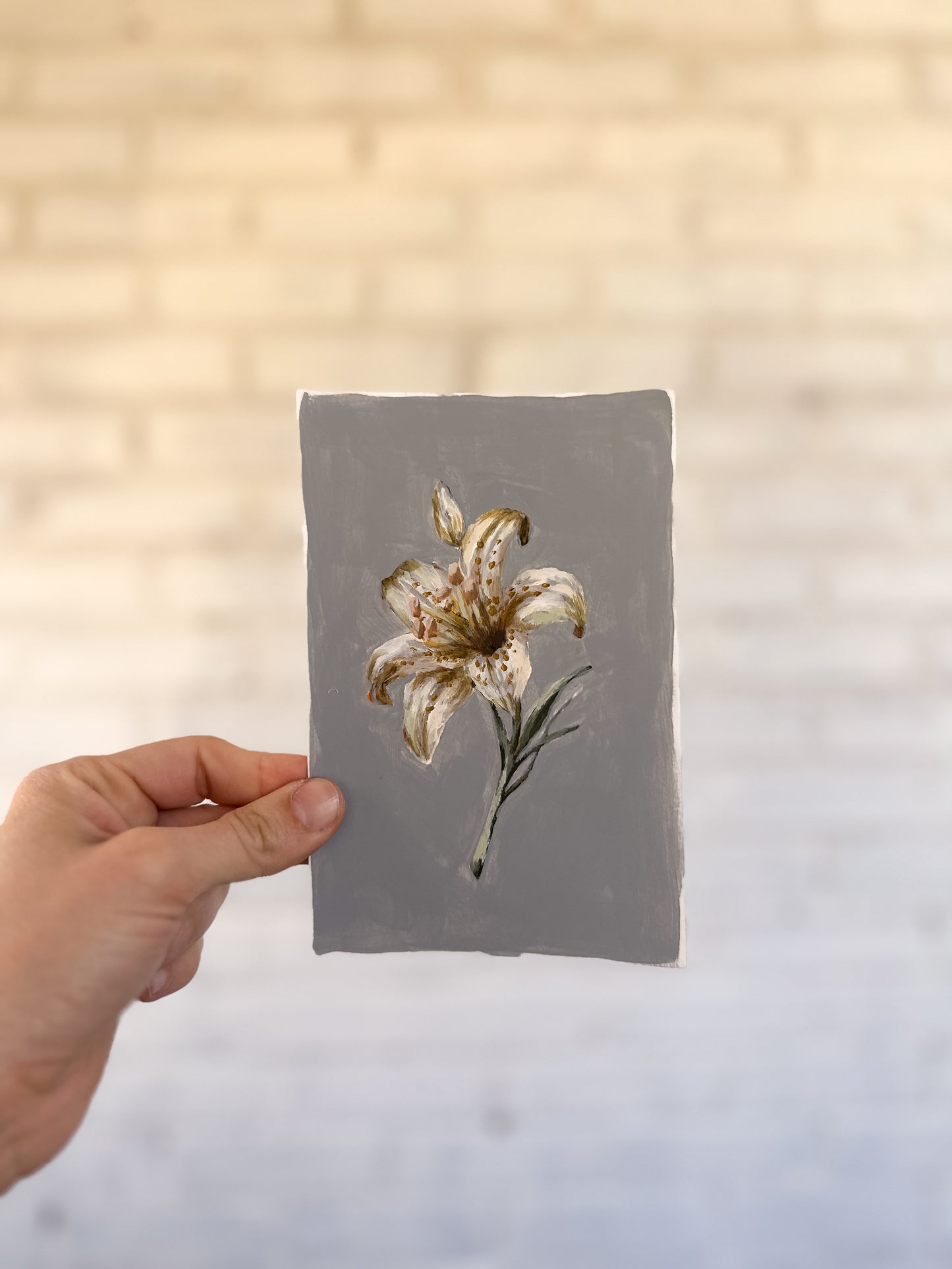 "Lily Flower no. 1" Original (unframed)