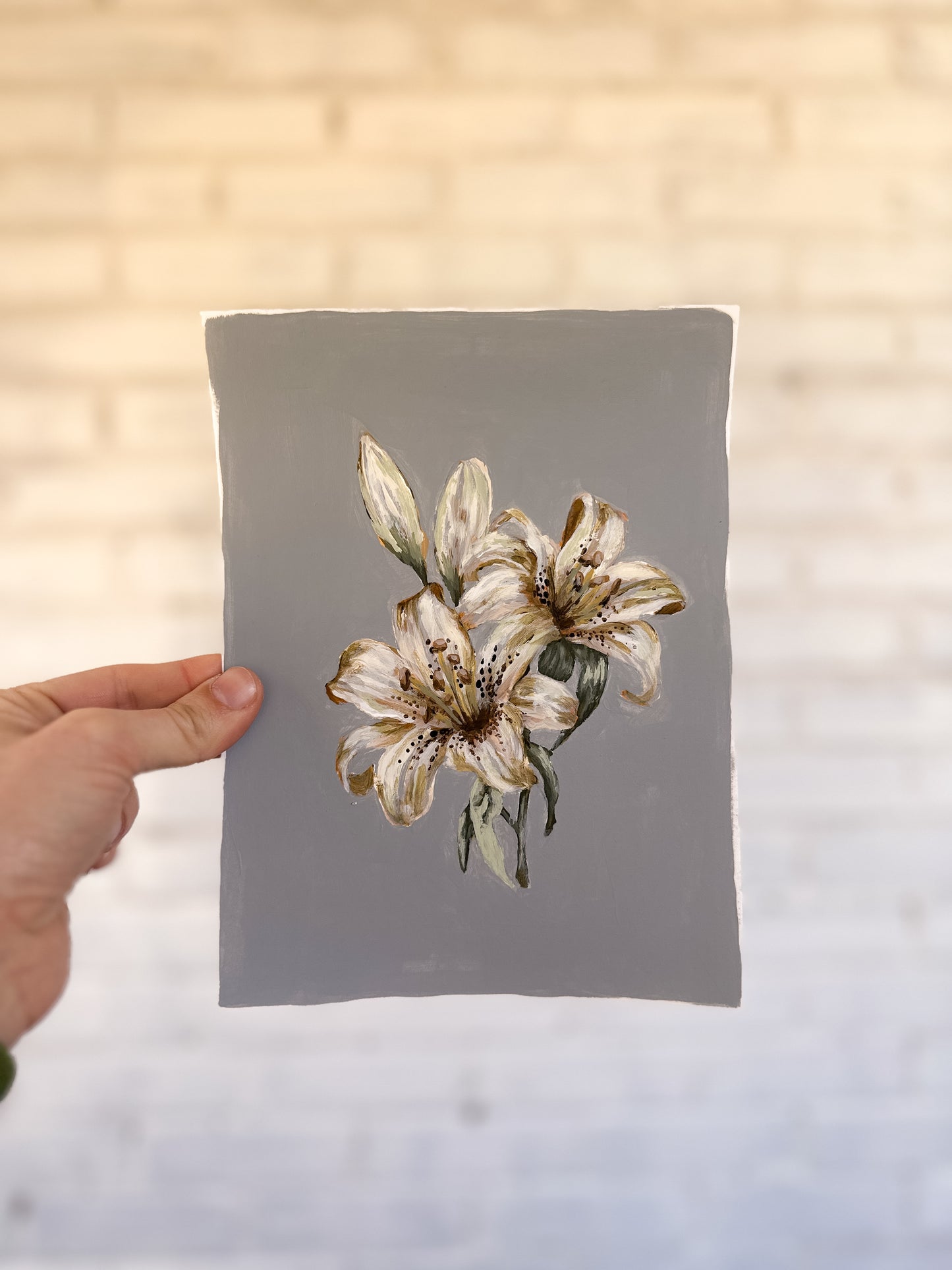 "Lily Flower no. 7" Original (unframed)