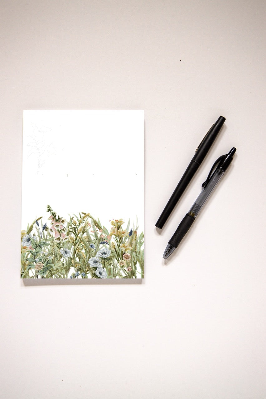 "Wildflower Grasses" Notepad
