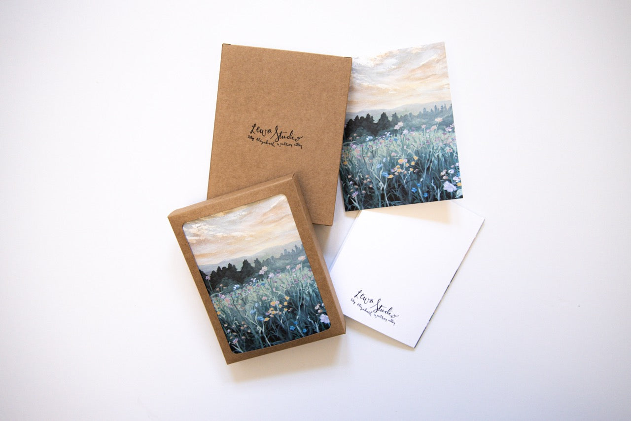 "A Rest in The Field" A2 Box Card Set