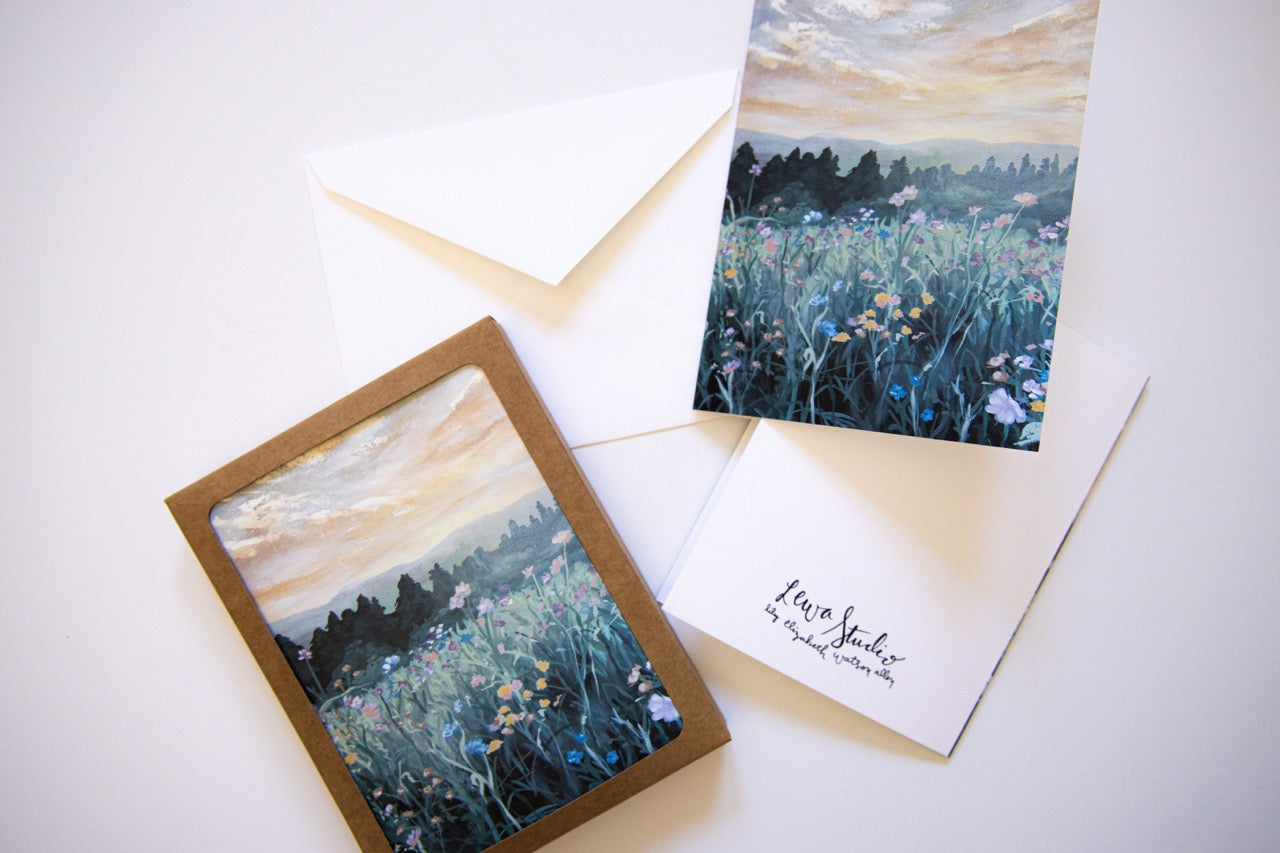 "A Rest in The Field" A2 Box Card Set