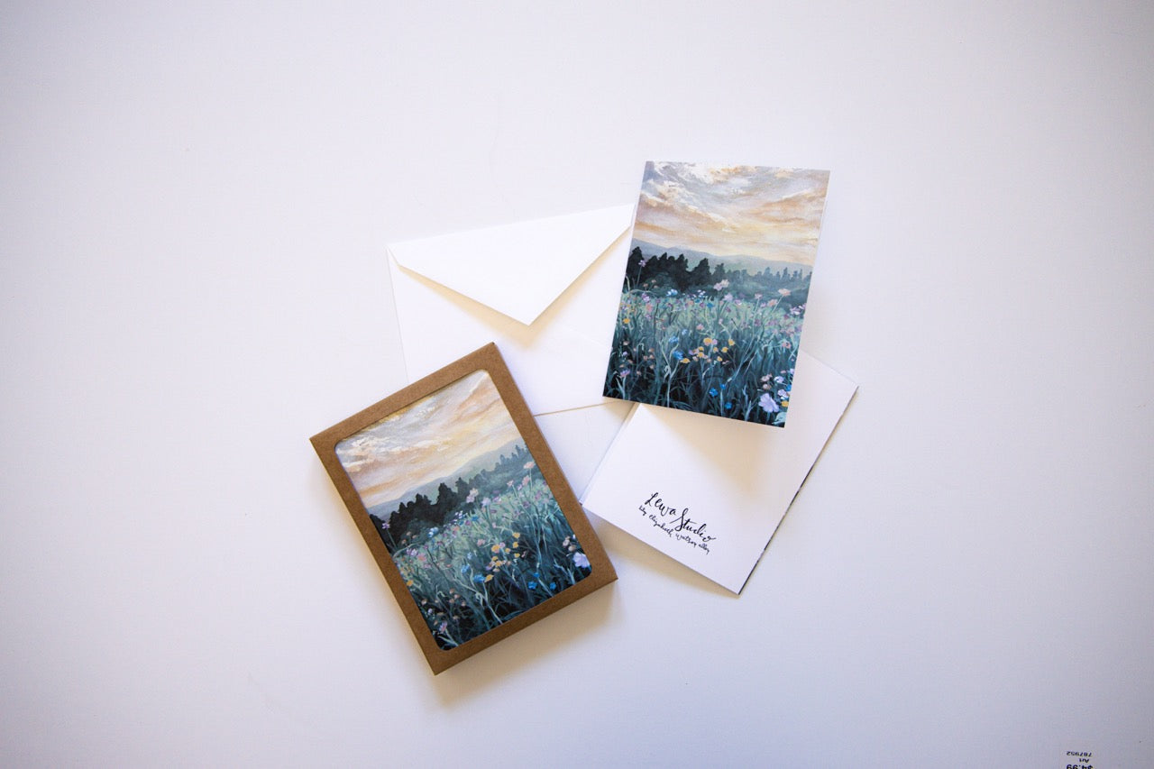 "A Rest in The Field" A2 Box Card Set