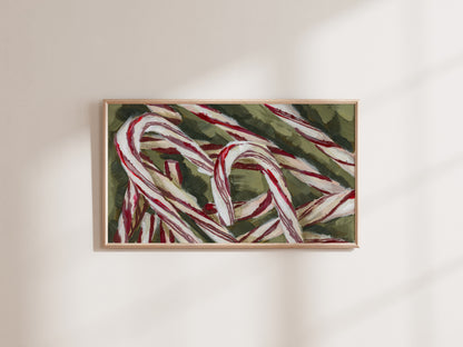 "Candy Canes" Frame TV