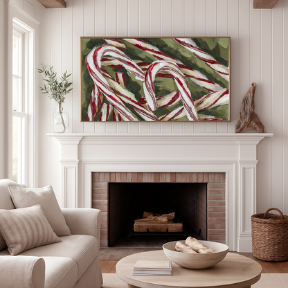 "Candy Canes" Frame TV