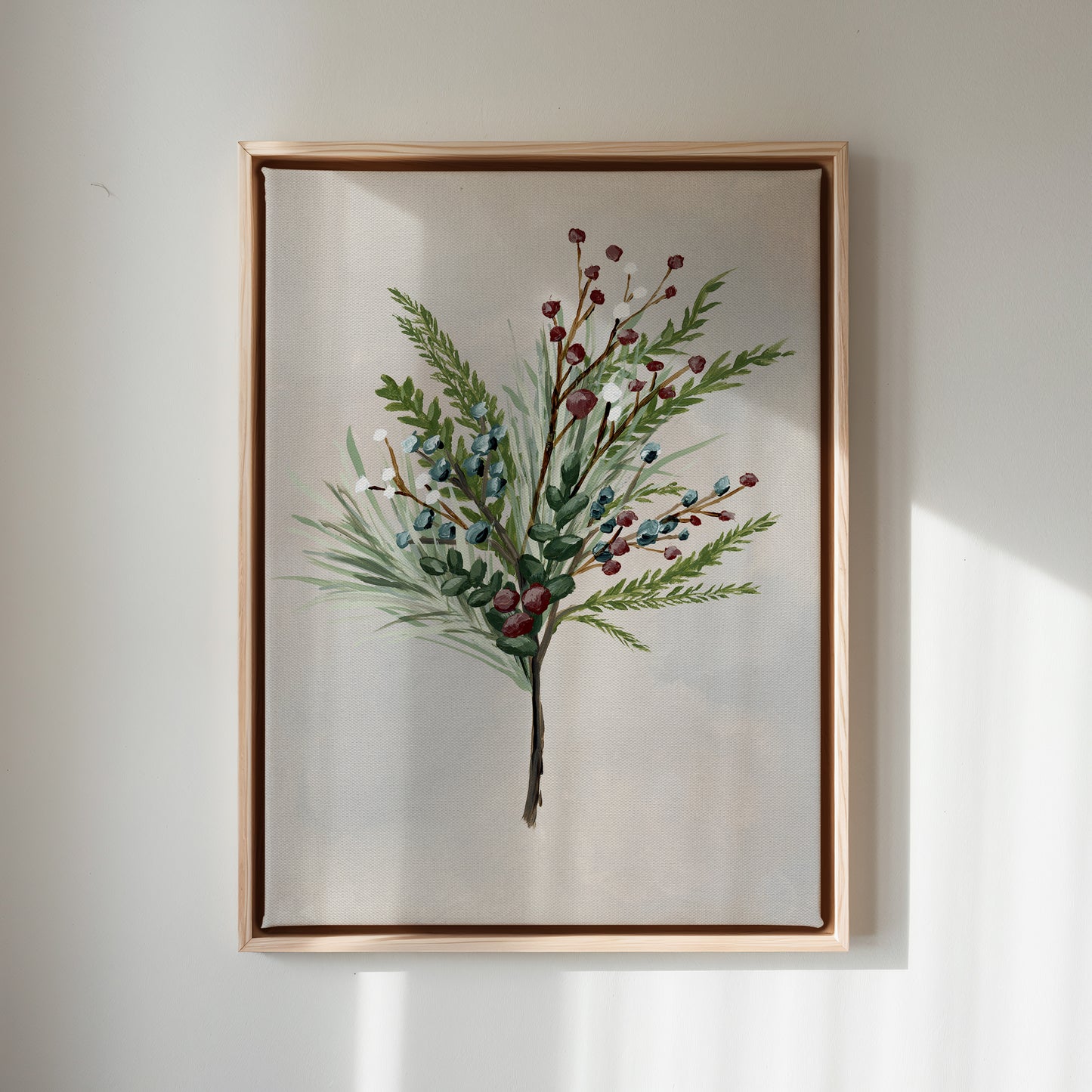 "Christmas Foliage 1" Art Print