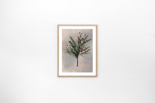 "Christmas Foliage 1" Art Print