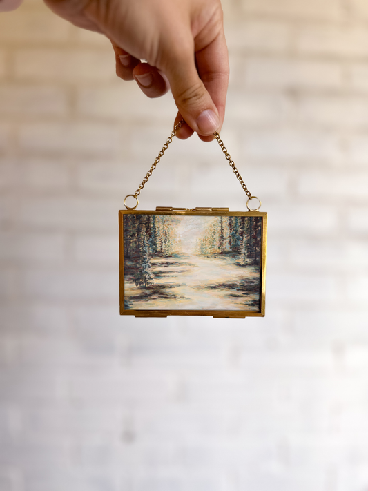 "Continuing" Gold Frame Ornament 